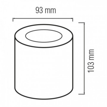 Nadgradna lampa 1xGU10 FREZYA-R bela