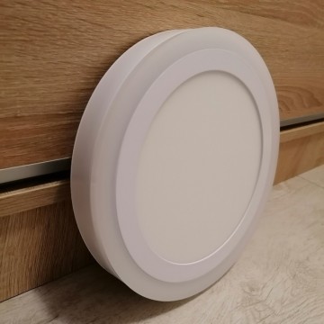 LED nadgradni panel 18W + 6W okrugli M18NO-D 3000K + 6500K