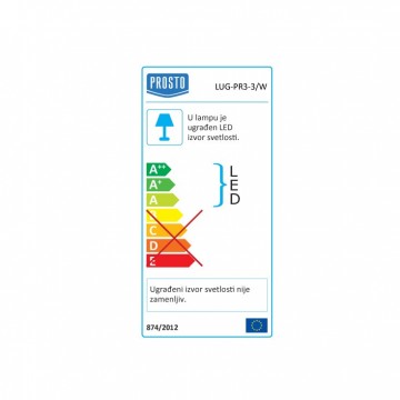 LED rozetna LUG-PR3-3/W 3W 6400K