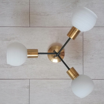 Luster plafonjera M131133 crno-zlatna