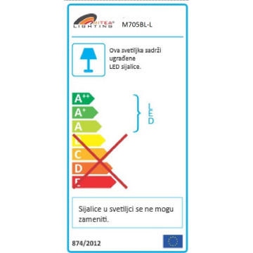 Punjiva prenosna LED lampa - sijalica M705BL-L