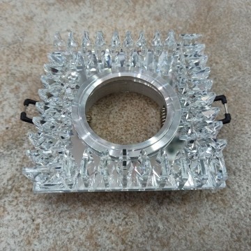 Rozetna staklena M206054 transparentna kristalna