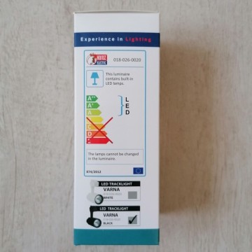 LED šinski reflektor 20W 4200K VARNA-20 crni