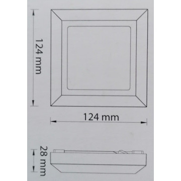 Spoljna nadgradna LED lampa MERSIN 5W 4200K siva