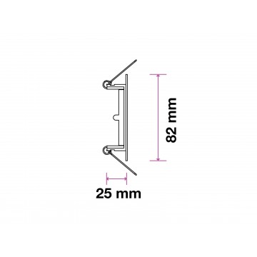 Rozetna metalna OT5075 hrom