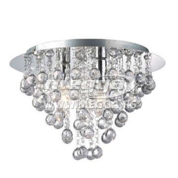 Luster plafonjera prečnik 38cm 3xE14 RING-3R akrilni kristali