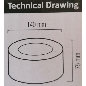 Nadgradna LED svetiljka Sandra 10W crna