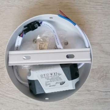 LED nadgradni panel 3+3W okrugli M6NO-D 6500K + plava