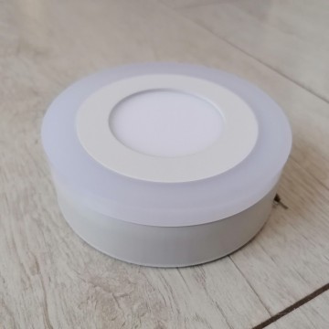 LED nadgradni panel 3+3W okrugli M6NO-D 6500K + plava