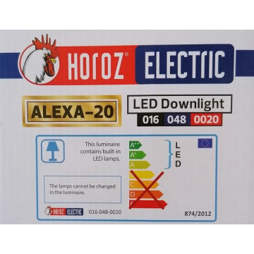 Ugradni LED panel 20W 7000K ALEXA-20