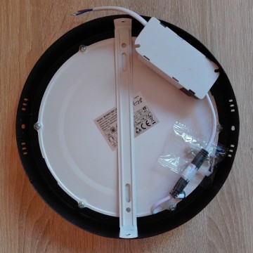 LED nadgradni panel 18W okrugli M18NO-BK 4000K