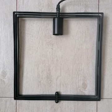 Luster visilica vintage NOBEL metalna crna