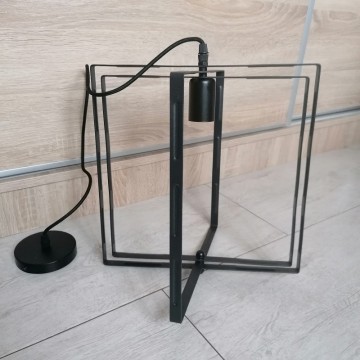Luster visilica vintage NOBEL metalna crna