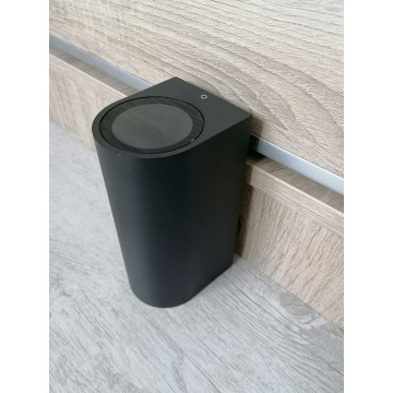 Baštenska zidna lampa TRENDY 2xGU10  - mat crna