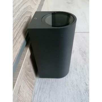 Baštenska zidna lampa TRENDY 2xGU10  - mat crna