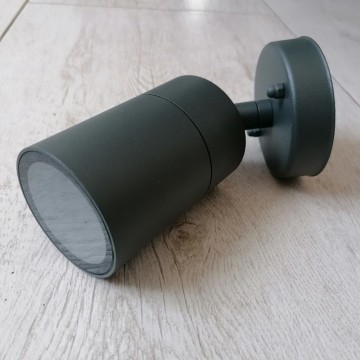 Baštenska zglobna zidna lampa 1xGU10 M954 antracit siva