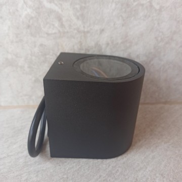 Baštenska zidna lampa TRENDY 1xGU10  - mat crna