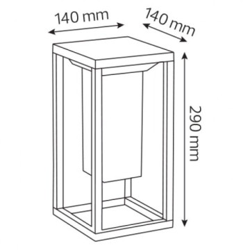LED solarna lampa 50 cm SOLARIS-2 2W 4000K sa microwave senzorom