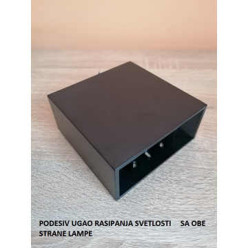Baštenska zidna LED lampa SEKOYA 4W 4200K crna - podesiv ugao osvetljenja