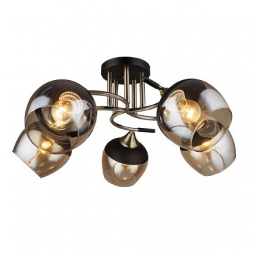 Luster plafonjera prečnik 59cm M11063-5 mesing-crna