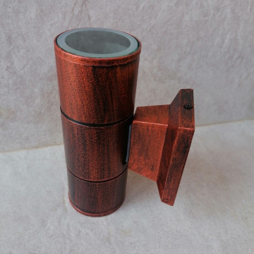 Baštenska zidna lampa 2xGU10 RAB-2 braon/mahagoni