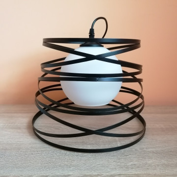 Luster visilica prečnik 32cm SIDON crna