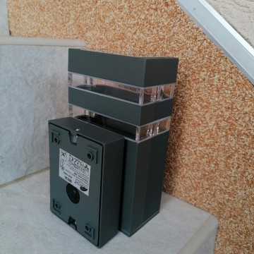 Baštenska zidna lampa 1xGU10 M036 II antracit siva