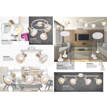 Spot lampa 1xE14 M160610 P bela sa prekidačem