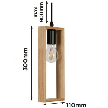 Visilica RETTANGOLO-1V drvena
