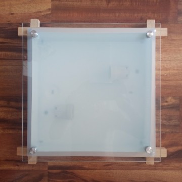 Drvena plafonjera 36cmx36cm  2xE27 234-2S svetlo drvo