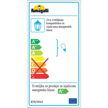 MIKROLOT/G250 crna stubna lampa IP55