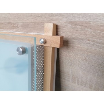 Drvena plafonjera 46cmx46cm 4xE27 234-4S svetlo drvo