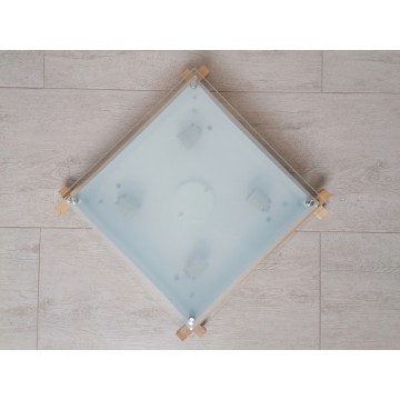 Drvena plafonjera 46cmx46cm 4xE27 234-4S svetlo drvo