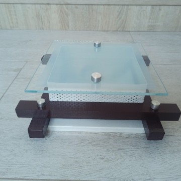 Plafonjera/zidna lampa 23cmx23cm 1xE27 233M tamno drvo