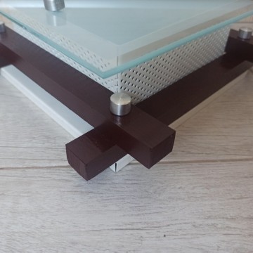 Plafonjera/zidna lampa 23cmx23cm 1xE27 233M tamno drvo