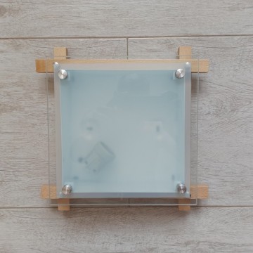 Plafonjera 28cmx28cm 1xE27 233-1S svetlo drvo