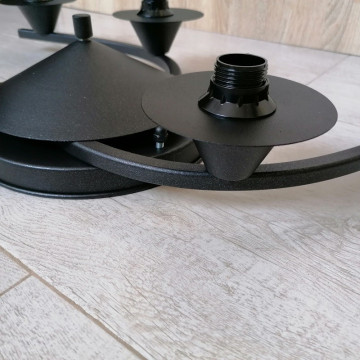 Luster plafonjera dužine 61cm S600-6P 6xE14 metalna crna