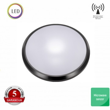 Led plafonjera sa microwave senzorom pokreta M271-C crna 12W 6000K