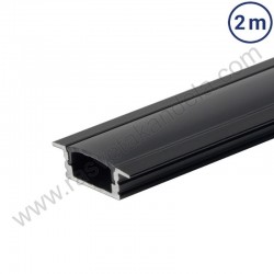 Aluminijumski crni ugradni profil 2000x24.7x7.4mm Optonica