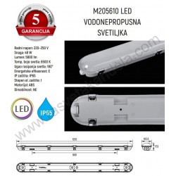 LED reflektor Prosto SMD 20W LRF013EW-20/BK 6500K