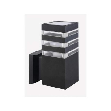 Baštenska zidna lampa PALMERA/S1 crna