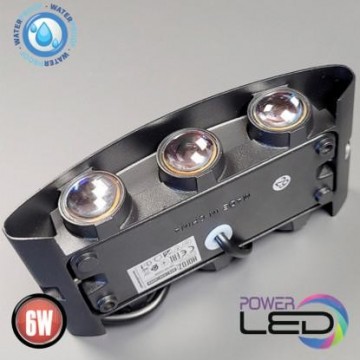Baštenska zidna LED lampa 6W 4200K PROTON-6 crna