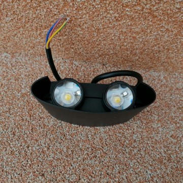 Baštenska zidna LED lampa 4W 4200K PROTON-4 crna