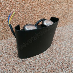 Baštenska zidna LED lampa 4W 4200K PROTON-4 crna