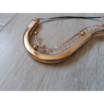 Luster visilica prečnika 48cm KRISTAL DESIGN-3 kristalno staklo+french gold