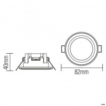 LED panel 5W 4200K PARKER-5 beli