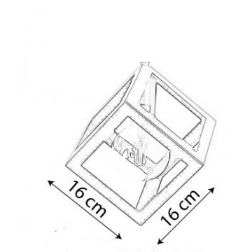 Visilica KOCKA-3P metalna crna