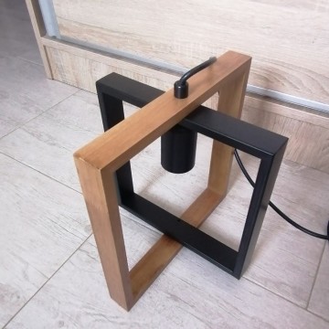 Visilica rustic 1xE27 BERN metal+drvo