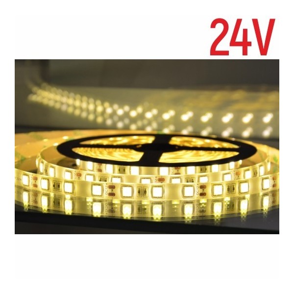 LED traka MLR-5050-60-24V 3000K 5m 24V 8W 60d IP65