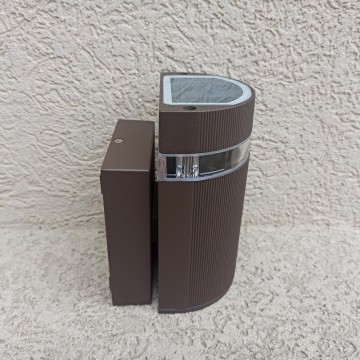 Baštenska zidna lampa 1xGU10 M038 B - braon